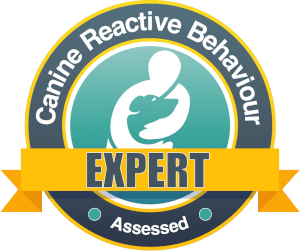 Canine Reactive Behaviour expert - CRB Expert accredited graduate Canine Reactive Behaviour Expert badge